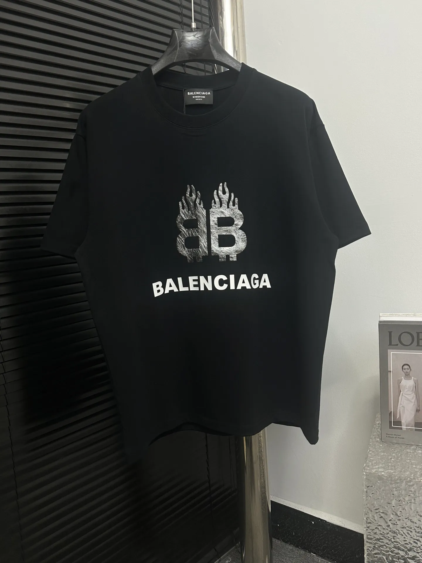 【BALENCIAGA 】 T 280 Same Style ：White Black Size：s-XL